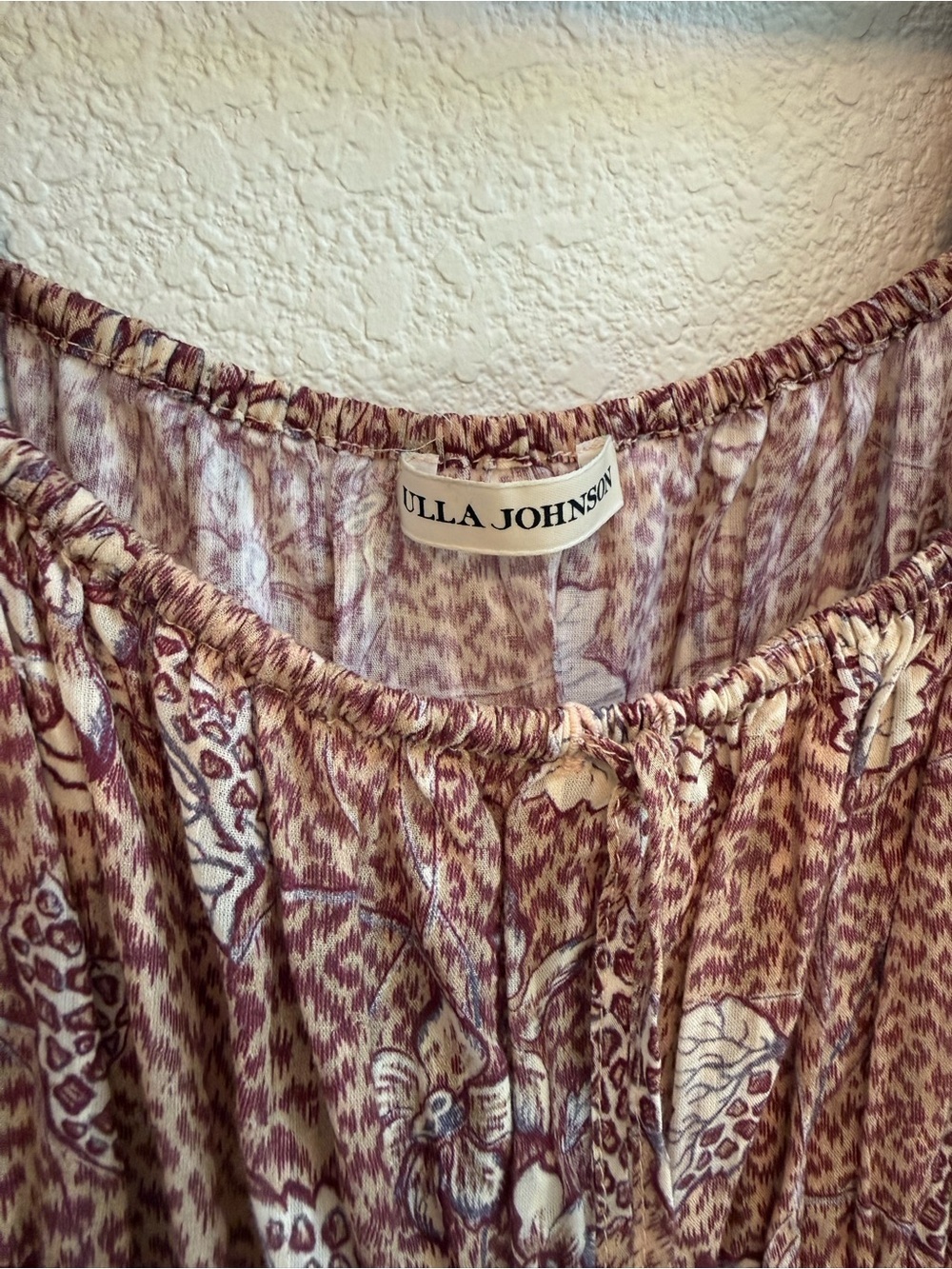 Ulla Johnson Isla Midi Dress Sandalwood Floral Cotton Voile Size 4 - Picture 2 of 6